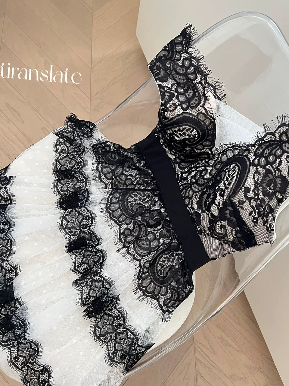 Convo over dinner lace dress CD764 images